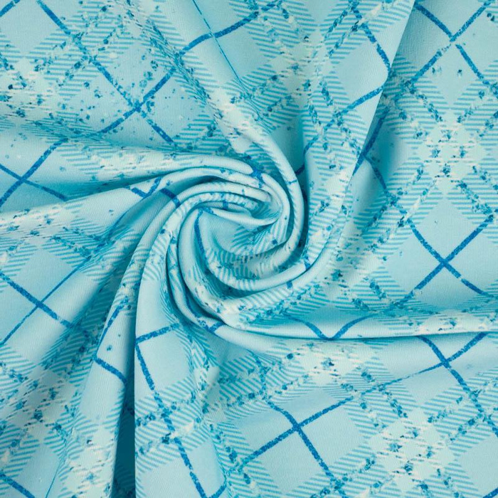 GLITTER CHECK (WONDERLAND) - Waterproof woven fabric