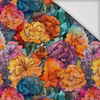 FLOWERS PAPAYA ORANGE WZ. 5 - Jersey wiskozowy