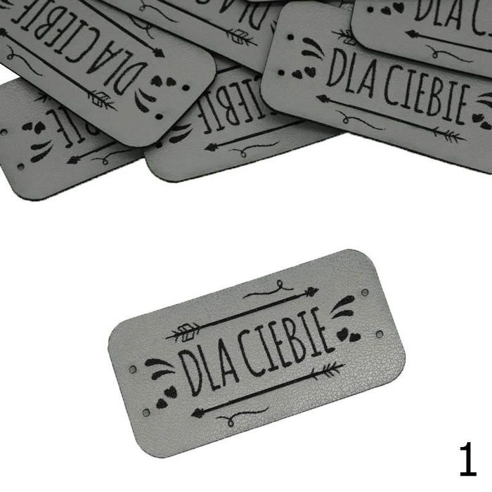 Label „DLA CIEBIE'' 2,5x5 cm - Farben nach Wahl / Farben nach Wahl