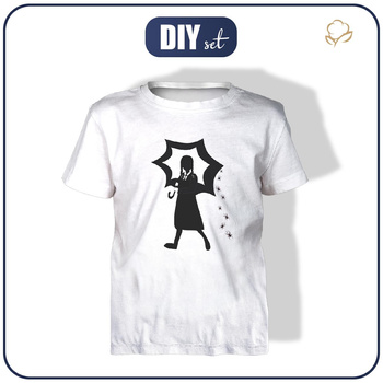 T-SHIRT DZIECIĘCY - WEDNESDAY wz. 2 - zestaw do uszycia
