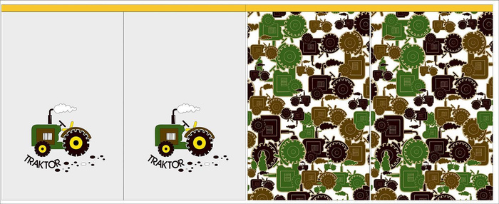 Gift pouches - TRACTOR GREEN - BIG