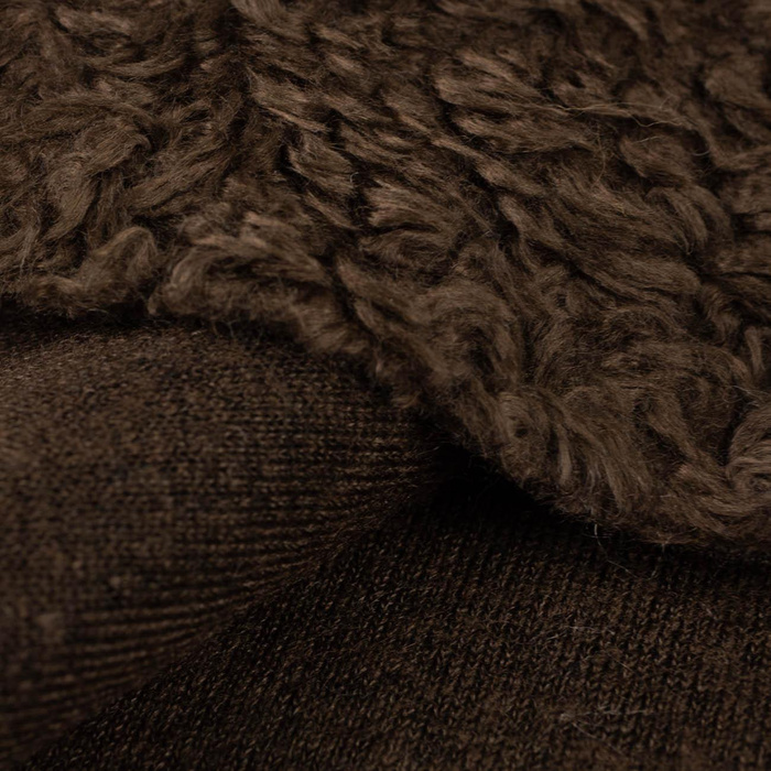Brown - “Curly hair” - LAMB FLEECE 
