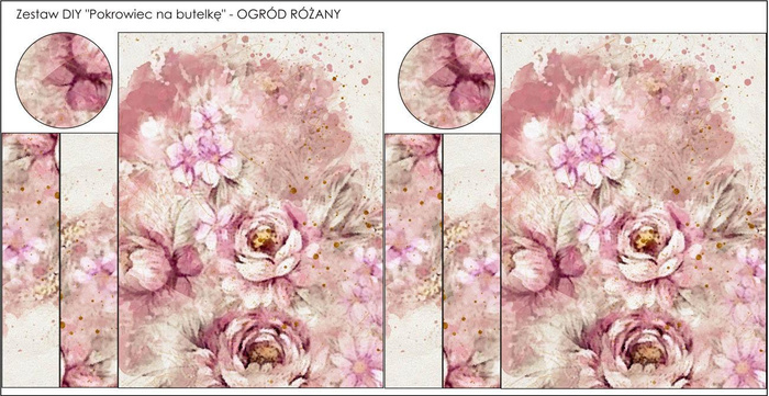 POTAH NA LAHEV - WATERCOLOR FLOWERS Vz. 6 - DIY set