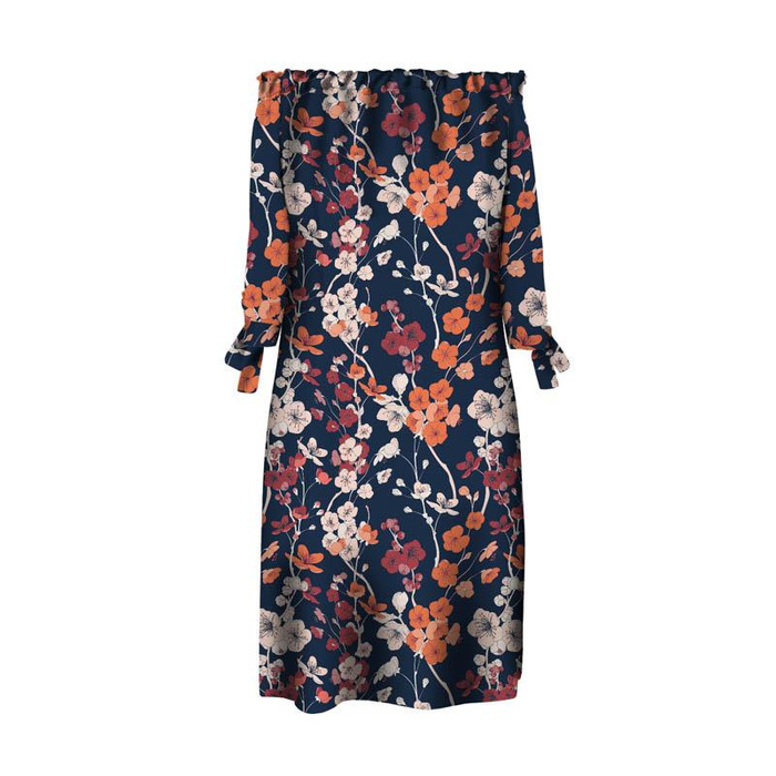 KLEID "CARMEN" - JAPANISCHER GARTEN Ms. 2 - Krepp S