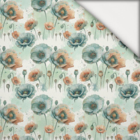 FLOWERS OWL FAMILY - leichte Maschenware angeraut