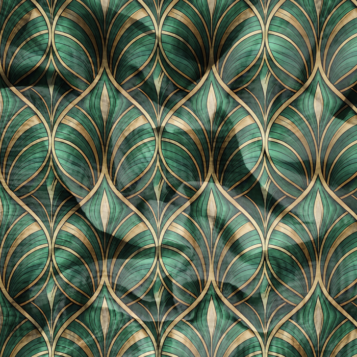 Stained Garden wz. 6 - Baumwoll Musselin