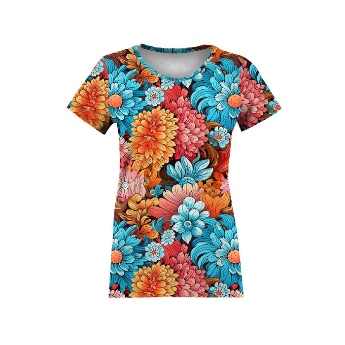 COLORFUL FLOWERS vz. 2 - single jersey 