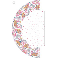 FLOWERS (pattern no. 7) / white - skirt panel "MAXI" - skirt panel "MAXI"