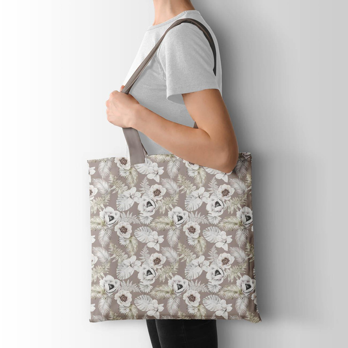 WHITE FLOWERS Ms. 3 - Nylonstoff PUMI