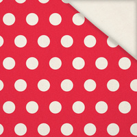 RED POLKA DOTS - Linen 100%