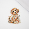 AUTUMN DOG - panel (60cm x 50cm) SINGLE JERSEY 