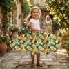 Mały panel na spódnicę z koła - jersey wiskozowy -FLOWERS WZ.4