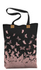 SHOPPER BAG - BUTTERFLIES MIX PAT. 5 (GLITTER BUTTERFLIES) - Waterproof woven fabric - sewing set