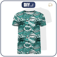 HERREN T-SHIRT - COMICS (minze) - Single Jersey XS