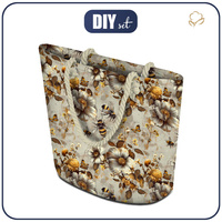 TOTE BAG - BEES & FLOWERS - sewing set