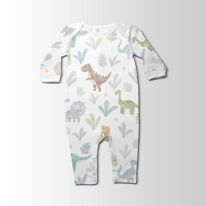 GEMALTE DINOSAURIER - Baumwoll Webware