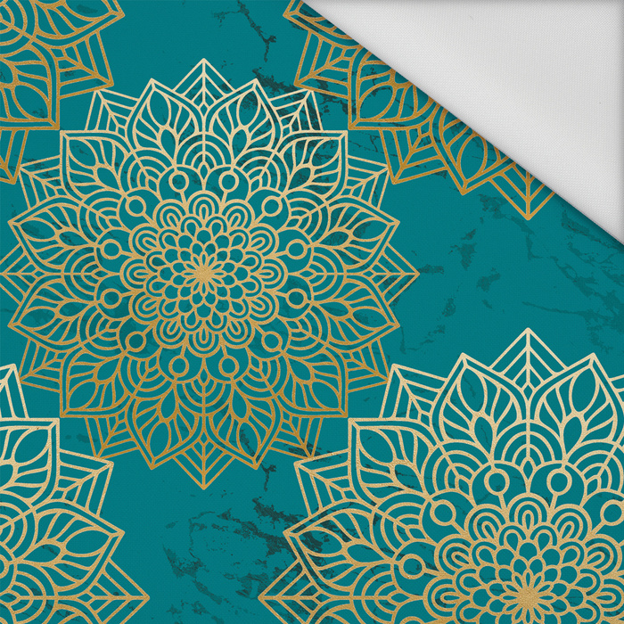 MANDALA m. 5 / smaragd - Wasserabweisende Webware