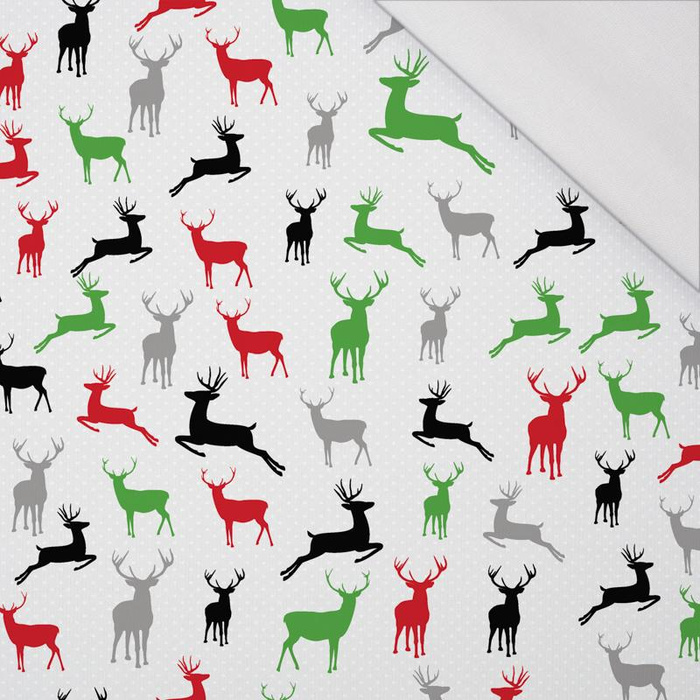 RED-GREEN DEERS - single jersey with elastane 