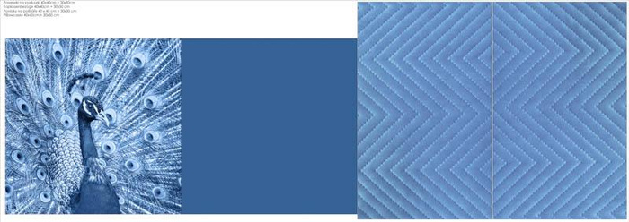 DECORATIVE PILOWS - PEACOCK (CLASSIC BLUE)