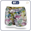 Damen Badeshorts - REGENBOGEN ZEBRAS Ms. 2 XL