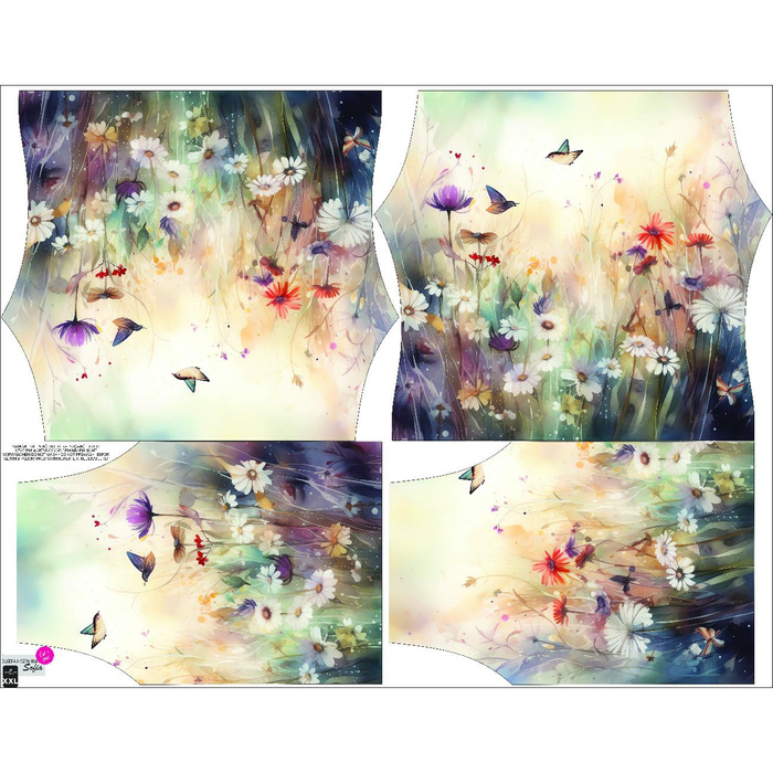 Bardot halenka s výstřihem (SOFIA) -MAGIC MEADOW wz. 7 - Sada šití XS