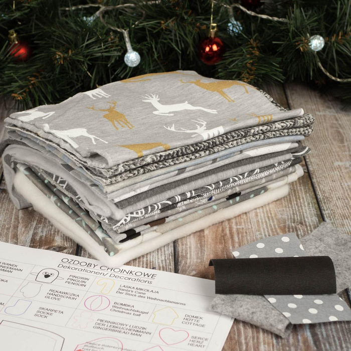 Winterbag + paper pattern for Christmas decorations 