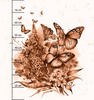 BEAUTIFUL BUTTERFLY MS. 1 / peach fuzz - Panel (75cm x 80cm) Sommersweat