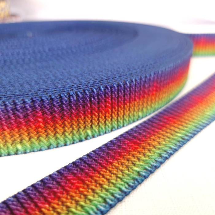 Taśma nośna parciana 25mm - Rainbow