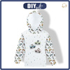KID'S HOODIE (ALEX) - COLORFUL CARS pat. 3 (CITY BEARS) - looped knit fabric (86/92)