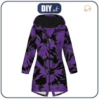 DÁMSKÁ BUNDA PARKA (ANNA) - VIOLETOVÝ BATÍK - sada šití