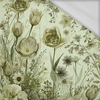 PASTEL FLOWERS WZ. 30 / lime cream - Thermo lycra