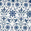 KWIATY wz. 1 (classic blue) - tkanina wodoodporna
