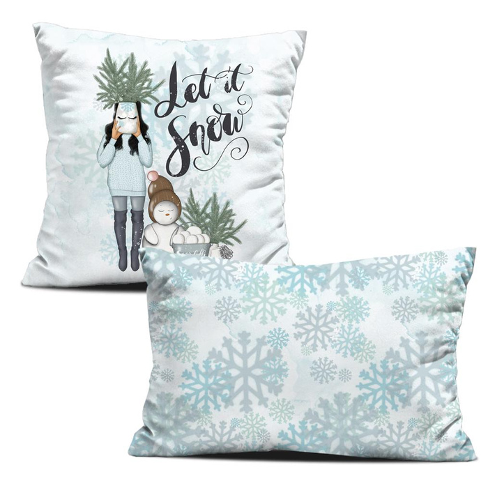 DECORATIVE PILOWS - LET IT SNOW MS. 2 (WINTER IN THE CITY)