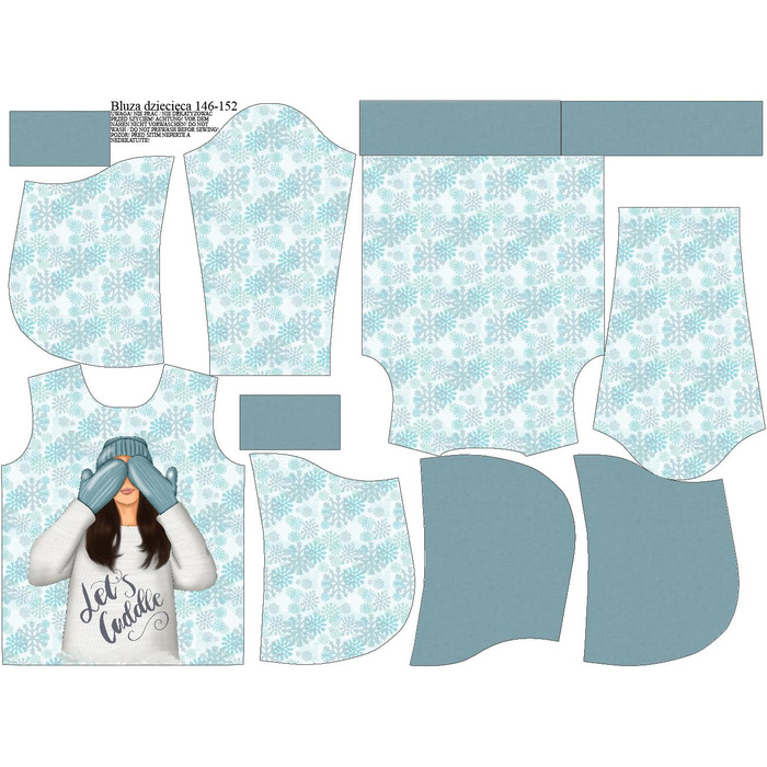 KID'S HOODIE (ALEX) - LET'S CUDDLE (WINTER IN THE CITY) - sewing set