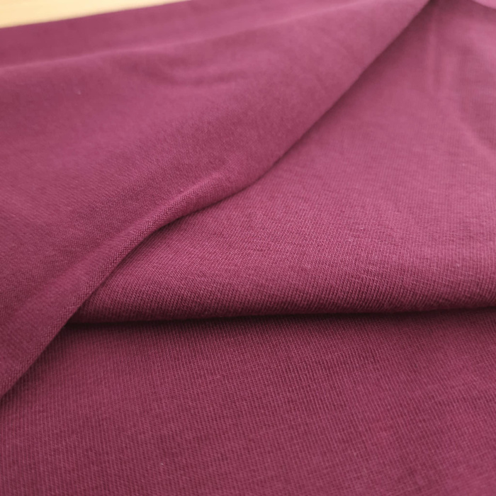 Single Jersey mit Elasthan TE210 - AUBERGINE (D-215)