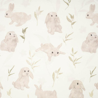 BEIGE HÄSCHEN (PASTELLHÄSCHEN) - Baumwoll Webware