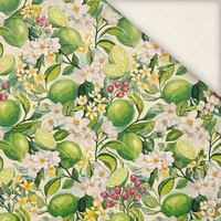 TUTTI FRUTTI WZ. 41 / lime cream - Linen 100%