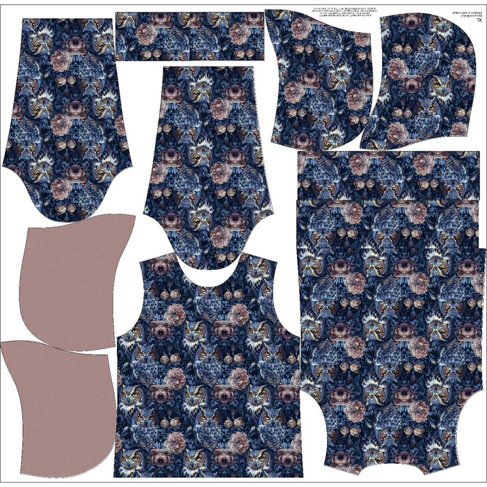 DÁMSKA MIKINA "POLA" (XXXL) CLASSIC S KAPUCÍ - GOTHIC wz.7 - Sada šití