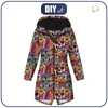 DAMENPARKA (ANNA) - TOTENKÖPFE Ms. 4 / bunt (DIA DE LOS MUERTOS) - Softshell XXL