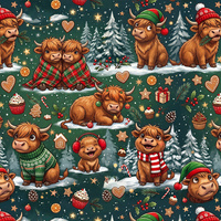 CHRISTMAS HIGHLAND COWS