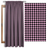 BLACK HOUNDSTOOTH / pink - looped knit fabric