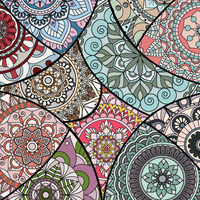 STAINED GLASS / aqua - Viscose jersey WE210