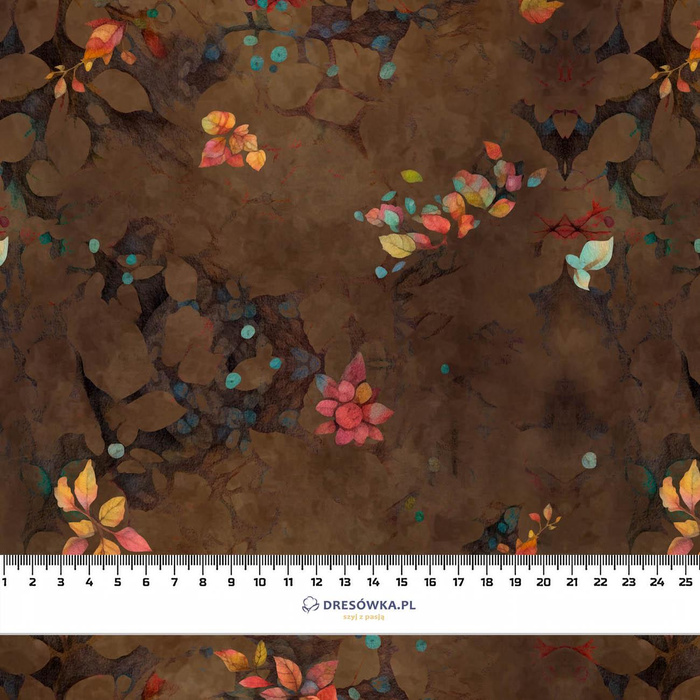 BOHO LEAVES WZ. 1 - ESPRESSO