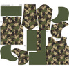 UNISEX HOODIE (HYDRA) - CAMOUFLAGE OLIVE - Nähset M