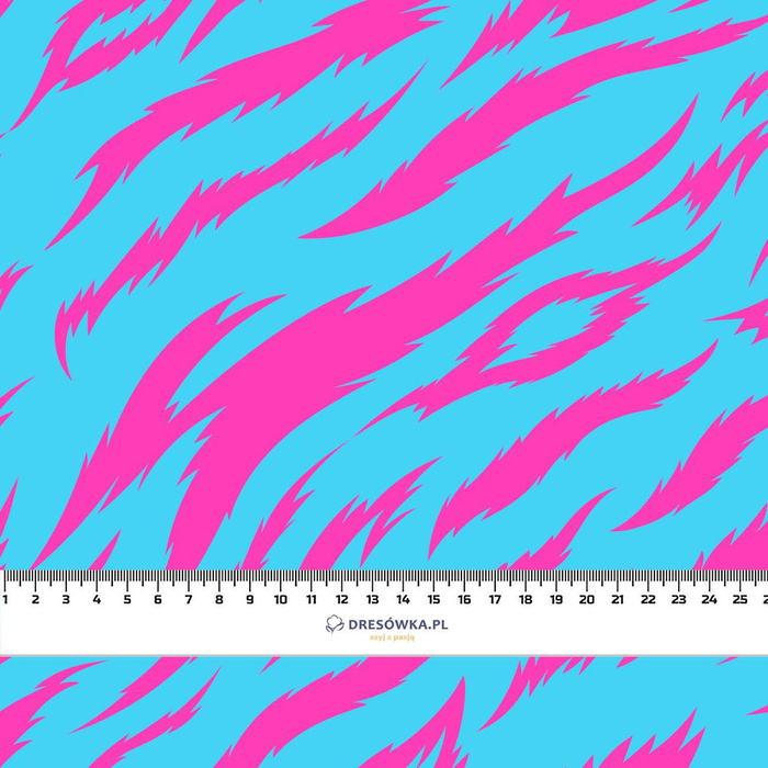 NEON ZEBRA PAT. 4 - Cotton woven fabric
