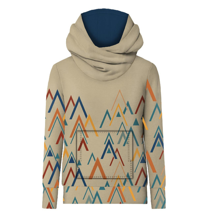 HYDROPHOBIC HOODIE UNISEX - AMONG THE PEAKS - sewing set