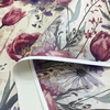 PASTEL FLOWERS WZ. 30 (46 cm x 50 cm) - dickes geprägtes Kunstleder