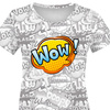WOMEN’S T-SHIRT - COMIC BOOK / wow - single jersey