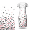 SCHMETTERLINGE ROSA - Kleid-Panel Baumwoll Musselin