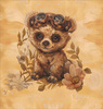 BEAR STEAMPUNK FOREST WZ. 1 - PANEL PANORAMICZNY (60cm x 135cm) muślin bawełniany